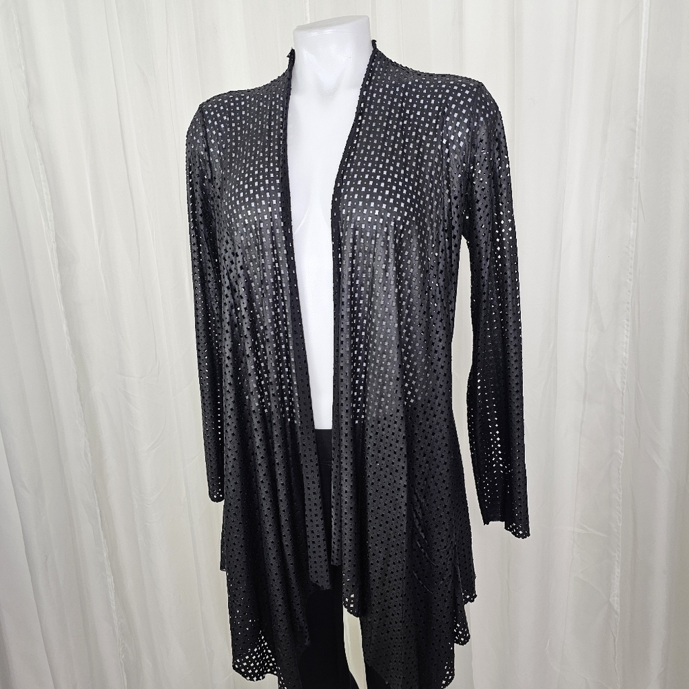 Casting La Black Open Front Cut Out Jacket Topper Size 1= XS/S